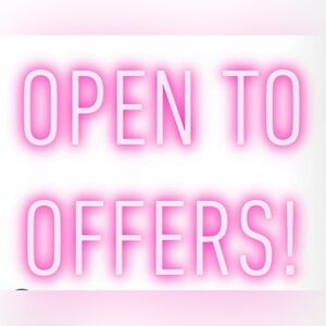 Open to reasonable offers!